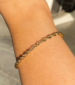 18k Rope Chain Bracelet