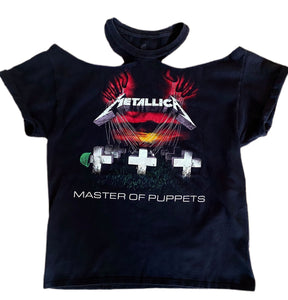 Vintage Metallica Master of Puppets Cold Shoulder T-Shirt