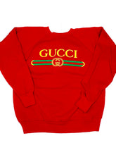 Load image into Gallery viewer, Vintage 80&#39;s G Sweatshirt in Red
