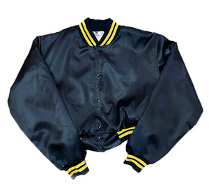 Vintage JR Construction Cropped Bomber Jacket