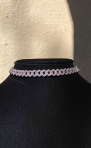 Pavé Chain Link Choker Necklace
