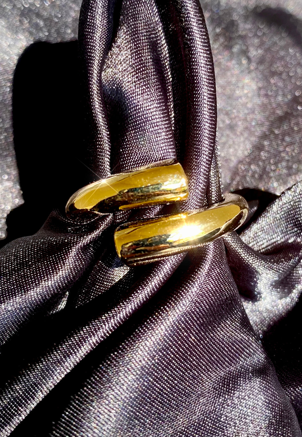 Chunky Twist Ring in Gold