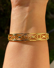 Load image into Gallery viewer, 18k Evil Eye Bangle
