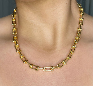 14k Hardware Chain Link Necklace